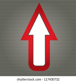 Communication concept with arrows - template with copy space area
