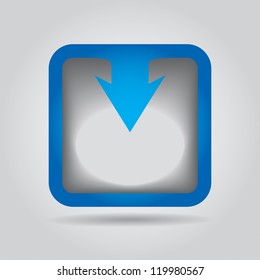 Communication concept with arrows - template with copy space area