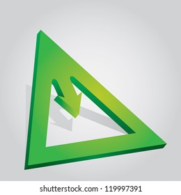 Communication concept with arrows - template with copy space area