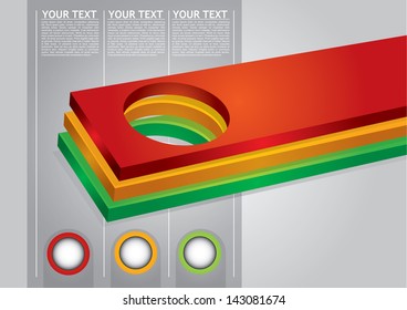 Communication concept with arrows - template with copy space area