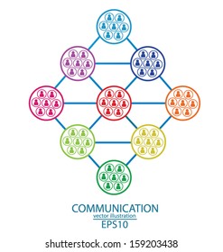 communication concept. connection. vector Illustration.