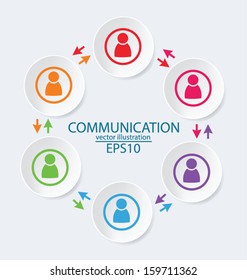 communication concept. connection. vector Illustration.