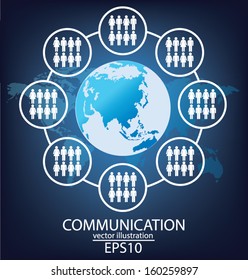 communication concept. connection. vector Illustration.
