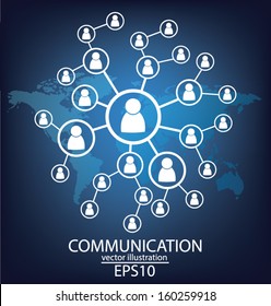 communication concept. connection. vector Illustration.
