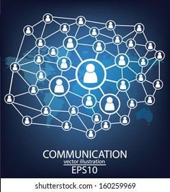 communication concept. connection. vector Illustration.