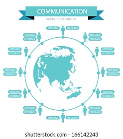 communication concept. connection. vector Illustration.