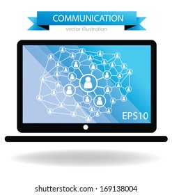 communication concept. connection. vector Illustration.