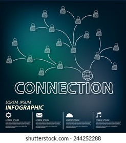 communication concept. connection. vector Illustration.