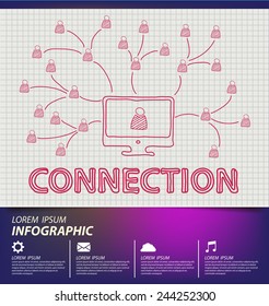communication concept. connection. vector Illustration.