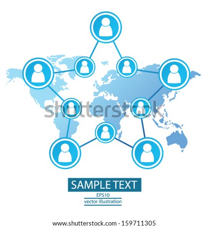 communication concept. connection. vector Illustration.