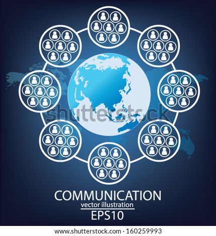 communication concept. connection. vector Illustration.