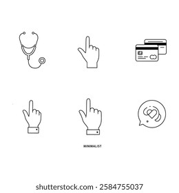 Communication concept design with finger .