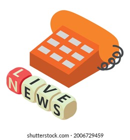 Communication concept icon. Isometric illustration of communication concept vector icon for web