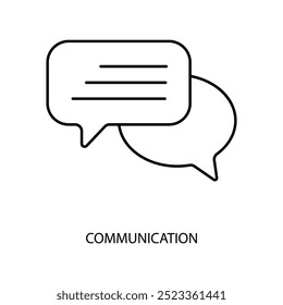 communication concept line icon. Simple element illustration. communication concept outline symbol design.