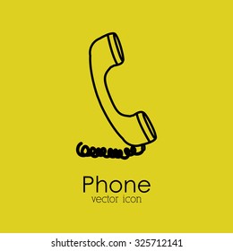Communication concept with phone design, vector illustration eps 10