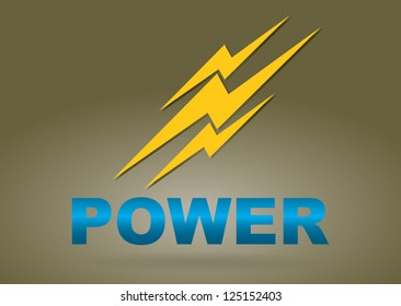 Communication concept - power icon vector template