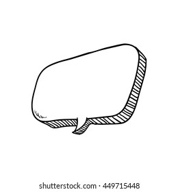 Communication concept represented by bubble icon. Isolated and sketch illustration 