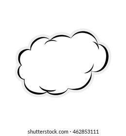 Communication concept represented by bubble icon. Isolated and flat illustration