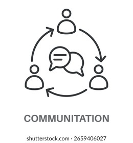 Communication Concept Simple Design Icons, Simple Style Design Inspiration For Any Interface And Purpose Suitable For Symbols And More