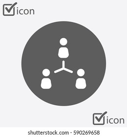 Communication concept. Social network single icon. Global technology. The network of social connections in the business.