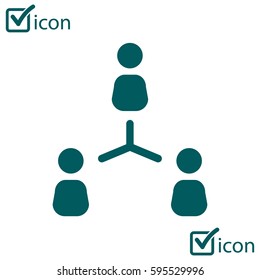 Communication concept. Social network single icon. Global technology. The network of social connections in the business.
