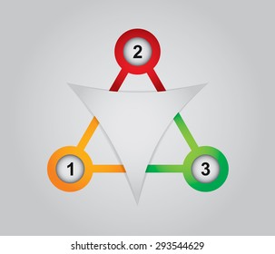 Communication concept, template with arrows and copy space area