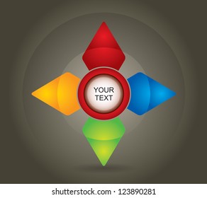 Communication concept - template with dialog box and copy space area