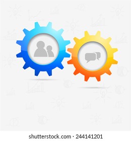 Communication concept - vector illustration
