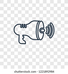 Communication concept vector linear icon isolated on transparent background, Communication concept transparency concept in outline style