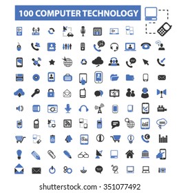 Comunicación, conexión, negocios hablando, llamadas, chat, teléfono, mensaje, contacto, tecnología, gadget, teléfono, conexión, tecnología, iconos móviles, conjunto de señales vectoriales
