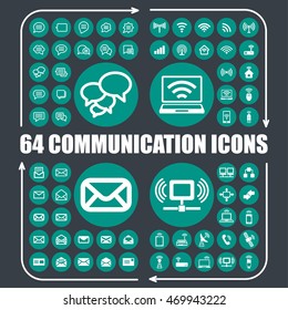 Communication and connection icons