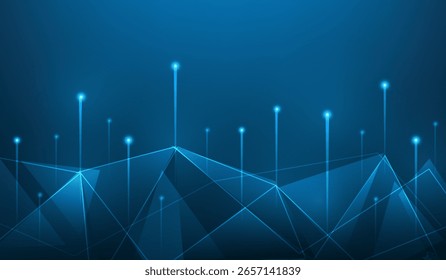communication connection internet cloud cyber global network wireframe technology background. vector fantastic digital background.