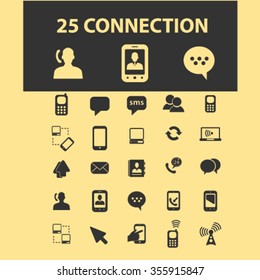 communication, connection, network  icons