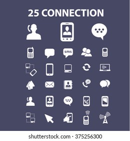 communication, connection, network icons
