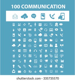 comunicación, conexión, iconos de red, señales de concepto vectorial establecido para infografías, móviles, sitio web, aplicación
