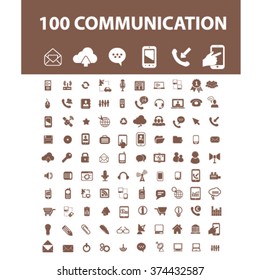 communication, connection, network  icons, signs vector concept set for infographics, mobile, website, application
