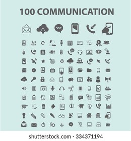 communication, connection, technology, mobile  icons, signs vector concept set for infographics, mobile, website, application
