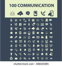 communication, connection, technology, mobile  icons, signs vector concept set for infographics, mobile, website, application