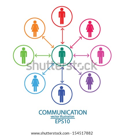 communication. connection. vector Illustration.