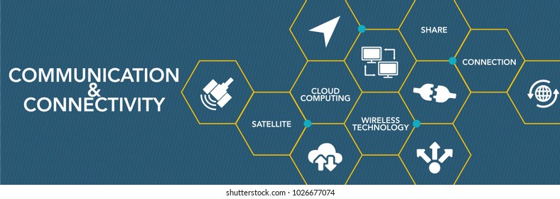 Communication & Connectivity Icon Concept