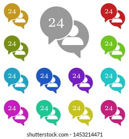 communication, consulting multi color icon. Simple glyph, flat illustration of Business global icons for UI and UX, website or mobile application