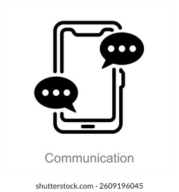Communication and conversation icon concept