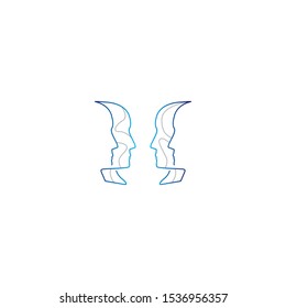 communication data logo template vector design. eps10