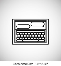 Communication design. bubble icon. Colorful design , vector