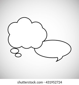 Communication design. bubble icon. Colorful design , vector