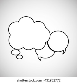 Communication design. bubble icon. Colorful design , vector