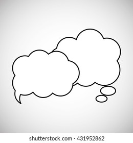 Communication design. bubble icon. Colorful design , vector