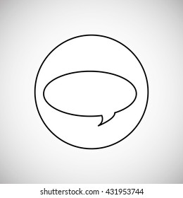 Communication design. bubble icon. Colorful design , vector