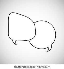 Communication design. bubble icon. Colorful design , vector
