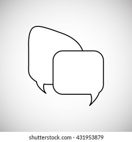 Communication design. bubble icon. Colorful design , vector